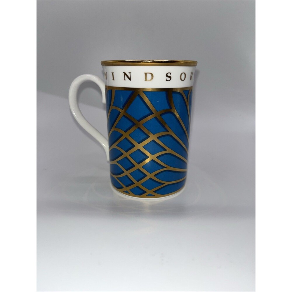 Vintage Windsor Castle The Royal Collection Blue Gold Fine Bone China